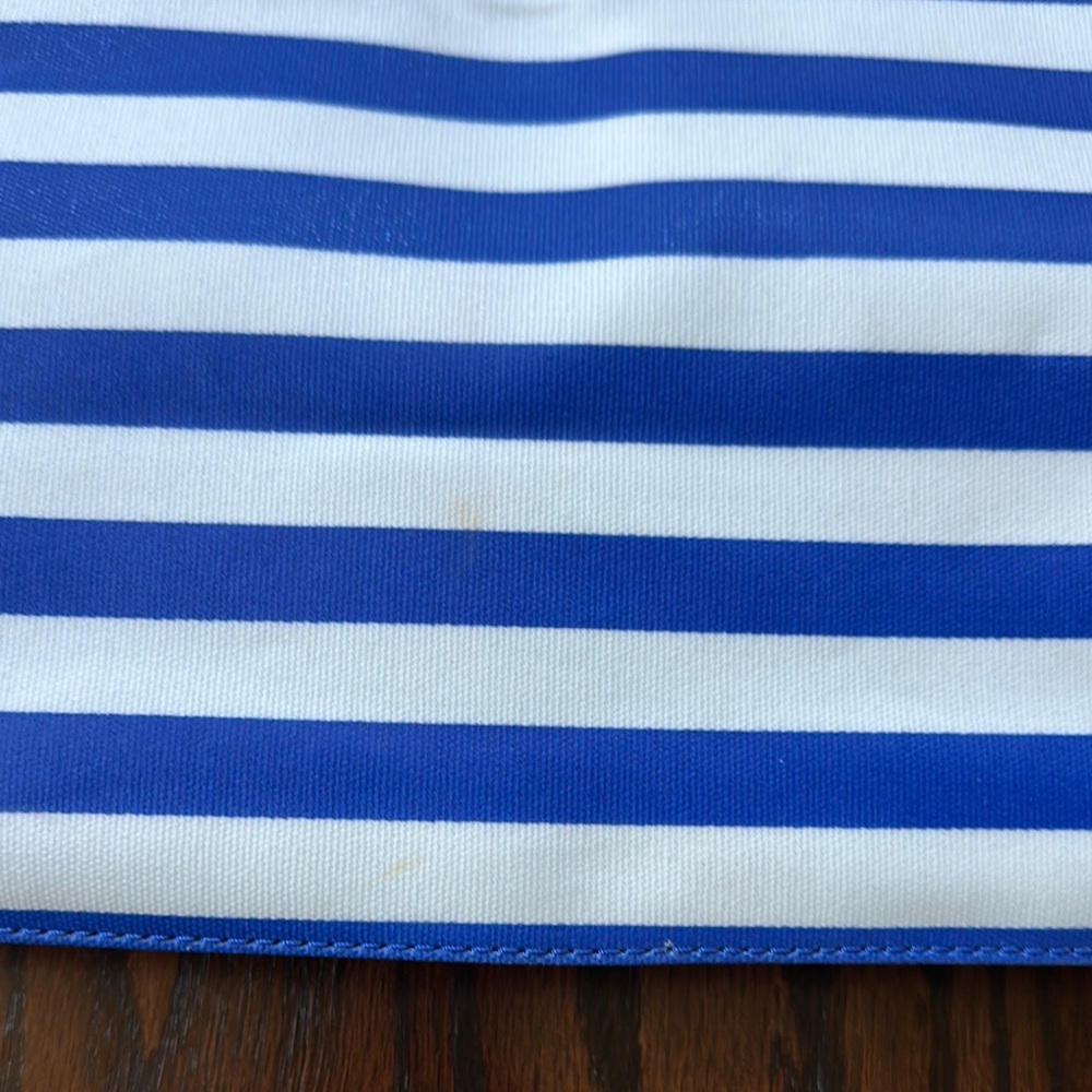 Kate Spade Make a Splash Nautical Blue and White Canvas Tote - Picture 5 of 9